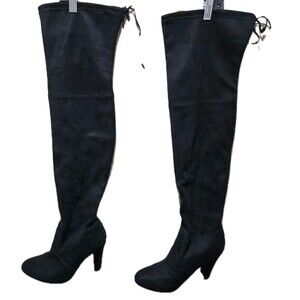 Steve Madden Faux Suede Gorgeous High Heel Over the Knee Boots 7.5